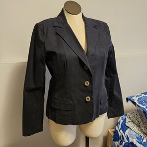 Talbots stretch cotton blazer